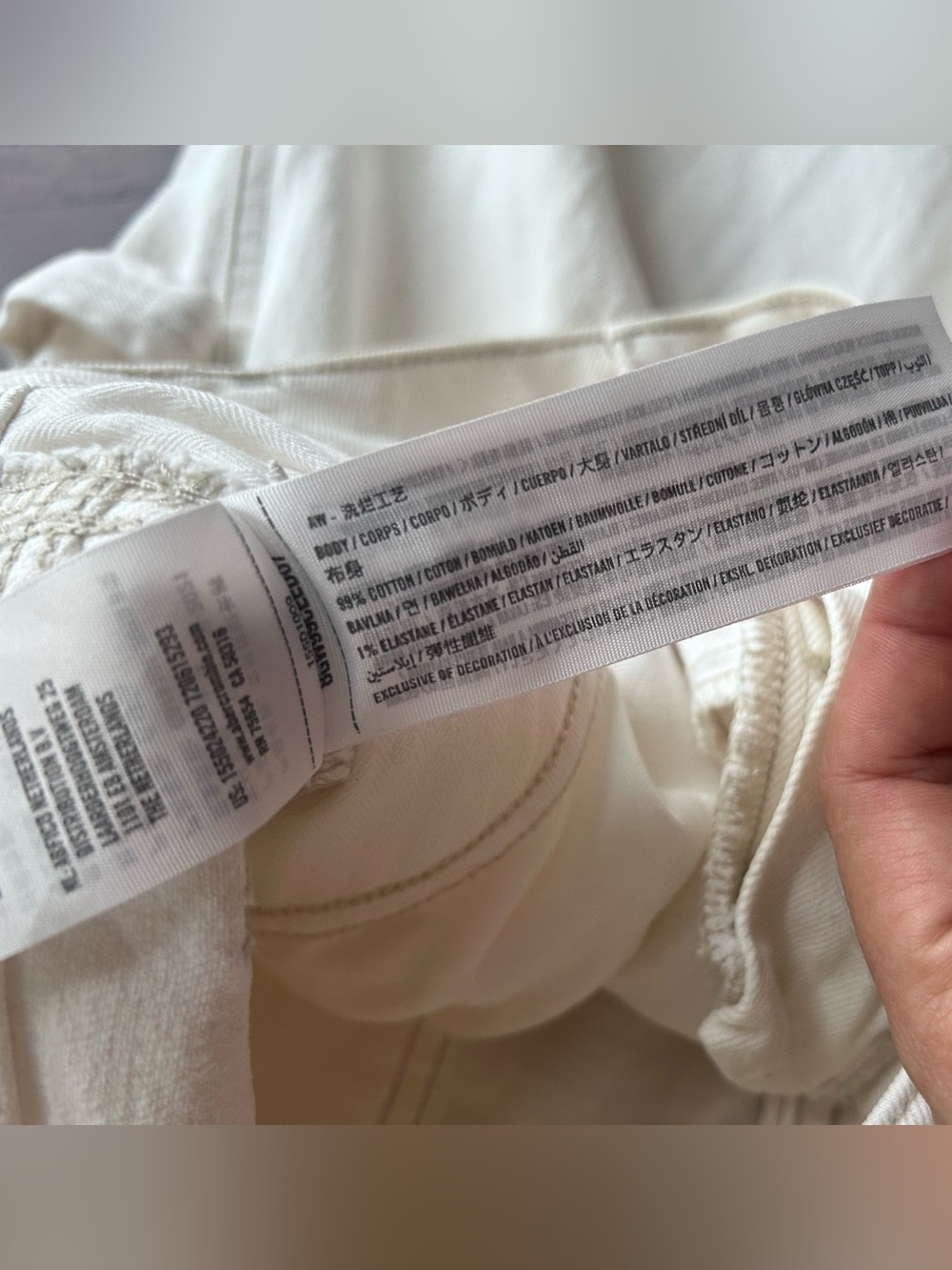 Abercrombie & Fitch Curve Love White Denim Straight High Rise Jeans 30/10R - Picture 8 of 10